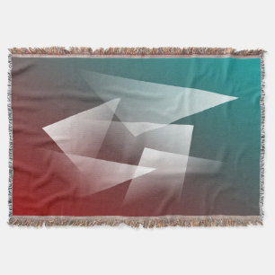 tealburgundvit filt