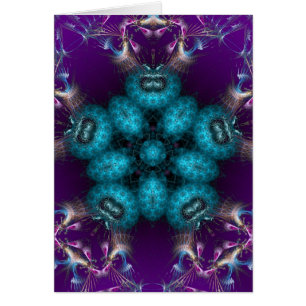 Tealtagon Fractal Card Hälsningskort