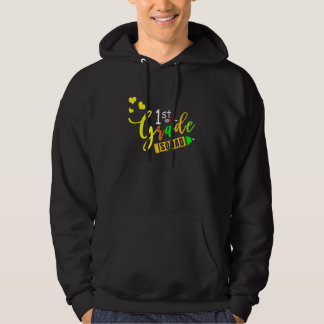 Team 1:a klassens trupp lärare tillbaka till skola hoodie