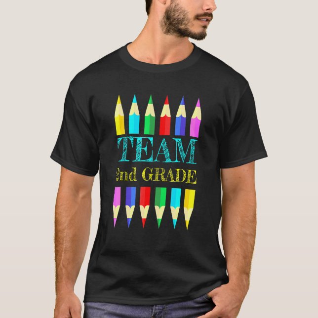 Team 2:a andra Klass-teamets torvbesättning tillba T Shirt (Framsida)