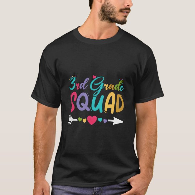 Team 3Rd Third Grade Teacher Back To School T Shirt (Framsida)