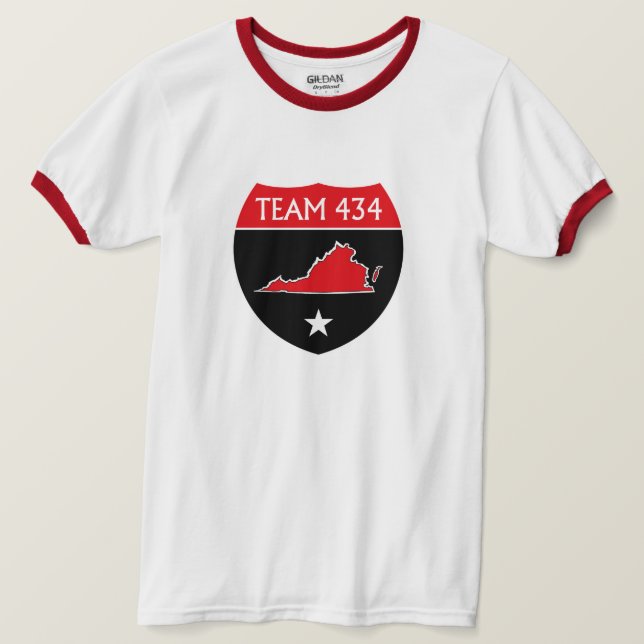 TEAM 434 - CTOP - RED T SHIRT (Design framsida)