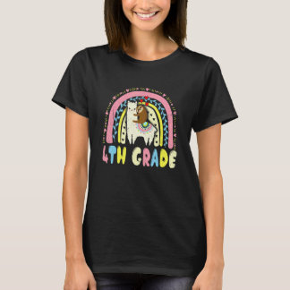 Team 4:e klassens trupp Lama Sengångare Tillbaka t Shirt