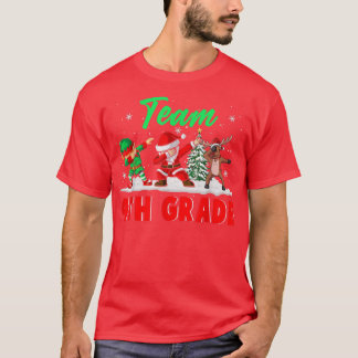 Team 4th Klass Funny jul-Dabbing ELF Santa R T Shirt