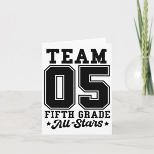 Team 5:e klass All-stjärnor Tillbaka till skolan S Kort