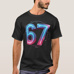 Team 67 Sportstroj Inspirerad av Baseball Fotboll T Shirt