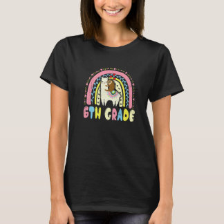 Team 6:e klassens trupp Lama Sengångare Tillbaka t Shirt