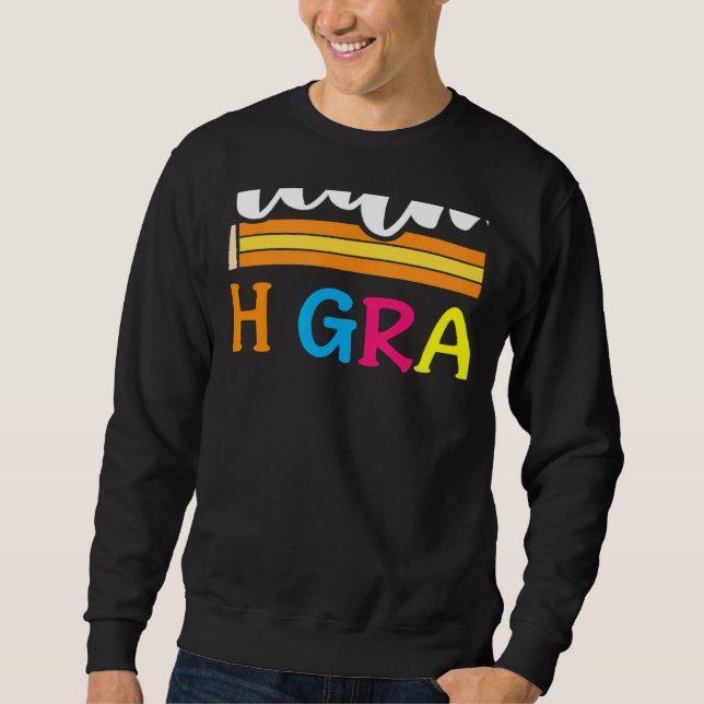 Team 7th Grade Teacher Students Back To School Kid Lång Ärmad Tröja (Framsida)