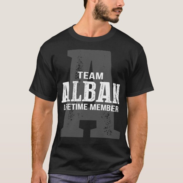 Team ALBAN Livstidsmedlem T Shirt (Framsida)