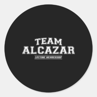 Team Alcazar _ Stolt Familj Efternamn Efternamn Pr Runt Klistermärke