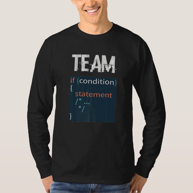 Team Allman Braces Programming Software Developer T Shirt (Framsida)