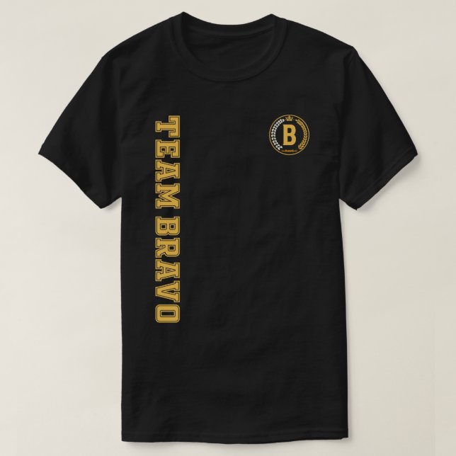 TEAM ALPHABET TEAM BRAVO T SHIRT (Design framsida)