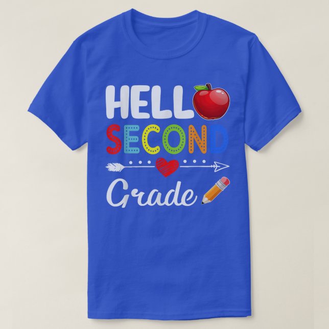 Team andra Klass Hej andra Klass Back to school F T Shirt (Design framsida)