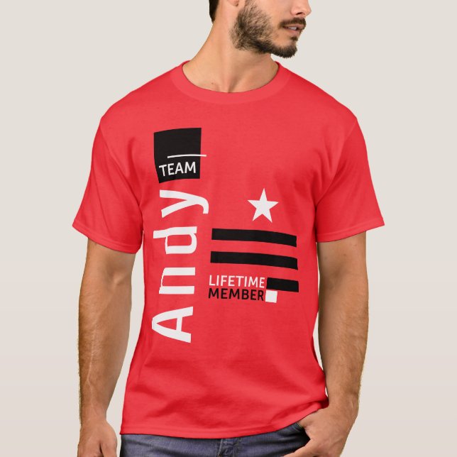 Team Andy T-shirt (Framsida)