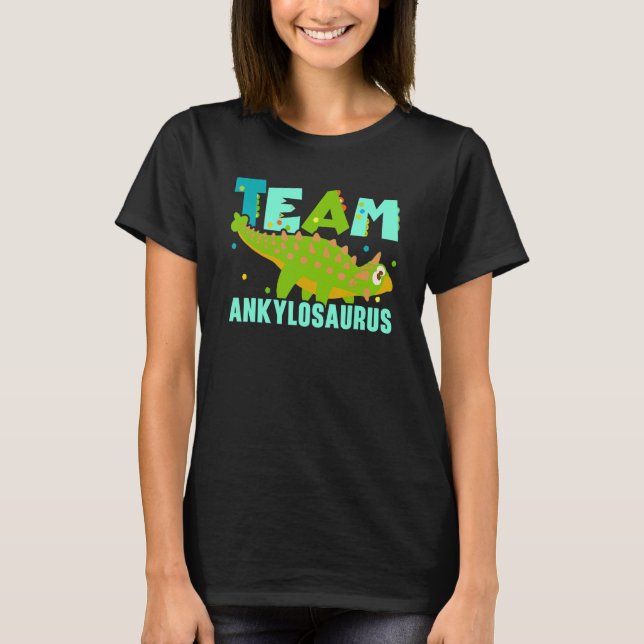 Team Ankylosaurus Future Paleontologist Dinosaur T Shirt (Framsida)