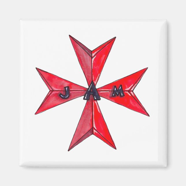 Team Aversa 2021 - 2 tum x 2 tum Magnet (Framsidan)