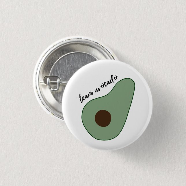 Team Avocado - Pin-up Round Badge Knapp (Framsida & baksida)