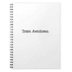 Team Awesome Företagsmedarbetaruppskattning Anteckningsbok