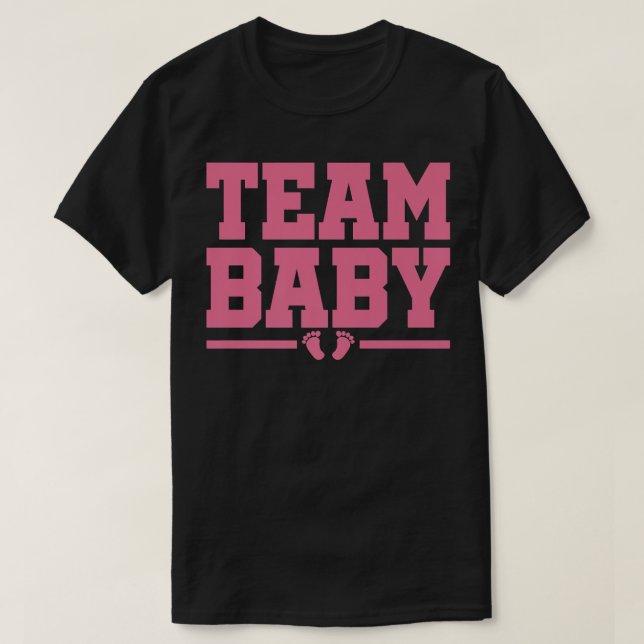Team Baby New Baby Pregnancy Announcement 736 T Shirt (Design framsida)