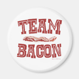Team Bacon Roligt Breakfast Kärlek Slogan Magnet