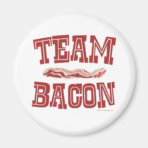 Team Bacon Roligt Breakfast Kärlek Slogan Magnet