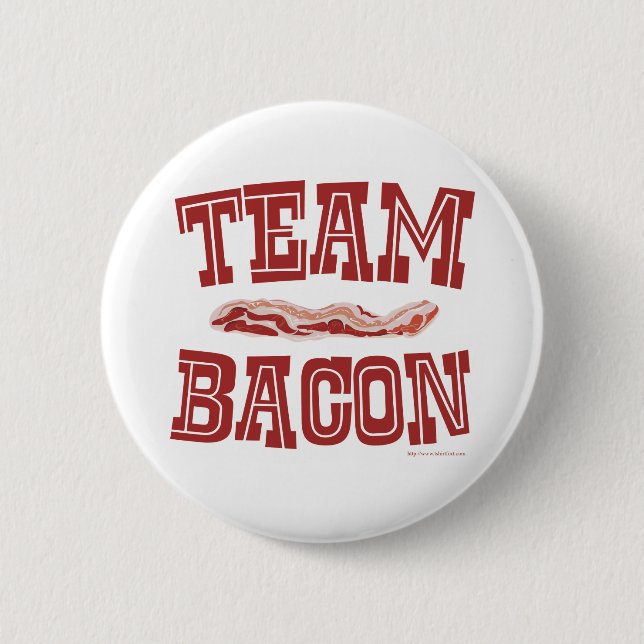 Team Bacon Roligt Breakfast Life Art Knapp (Framsida)