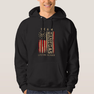 Team BANEGAS Livstidsmedlem Amerikanska Flagga Hoodie