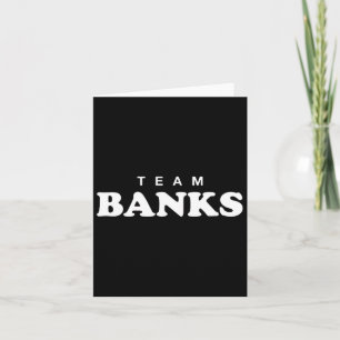 Team Banker Personlig Surname Bride Groom Family Kort