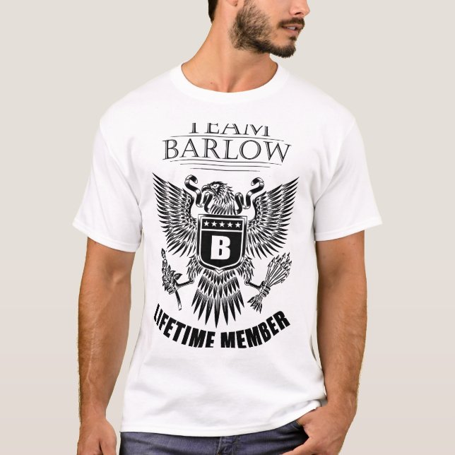 Team Barlow-livstidsmedlem T Shirt (Framsida)