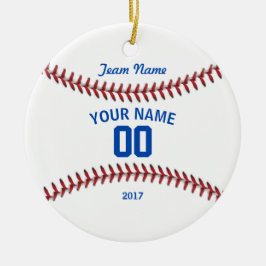 Team Baseball Sport Julgransprydnad Keramik