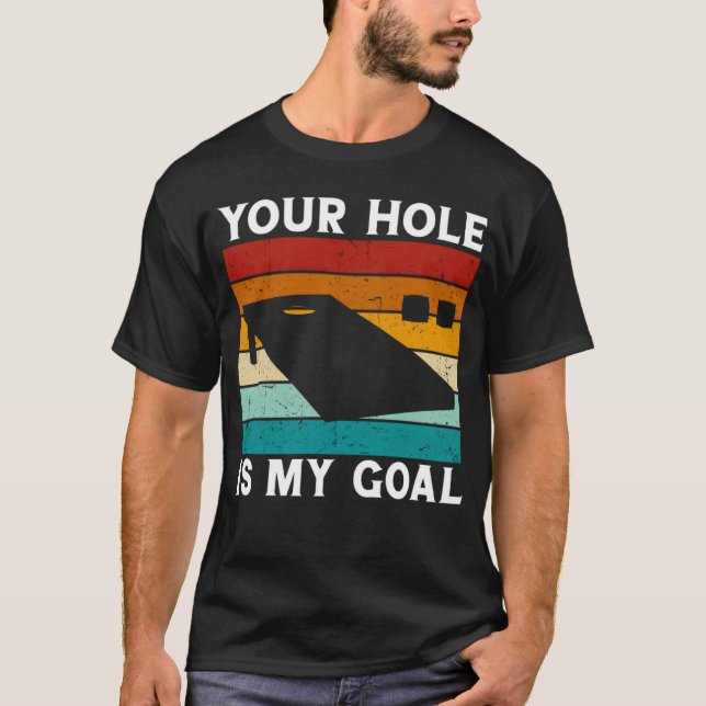 Team Bean Bag din Hål är mitt målhål T Shirt (Framsida)
