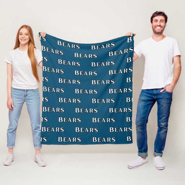 Team Bears Navy Blue Fleecefilt (På plats)