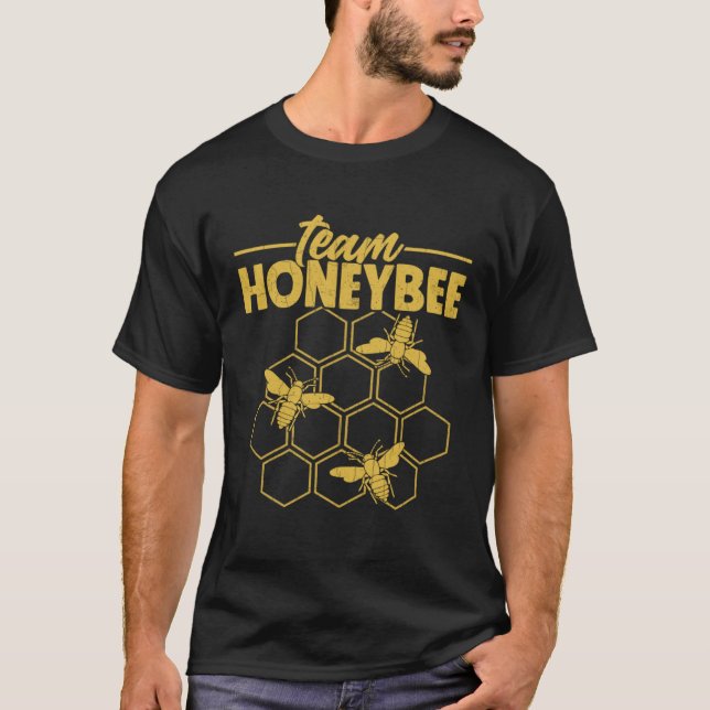 Team Bee Rolig Biskötare Biskötsel Apiary Honung G T Shirt (Framsida)