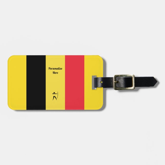 Team Belgium Archery Bagagebricka (Horisontell Framsida)