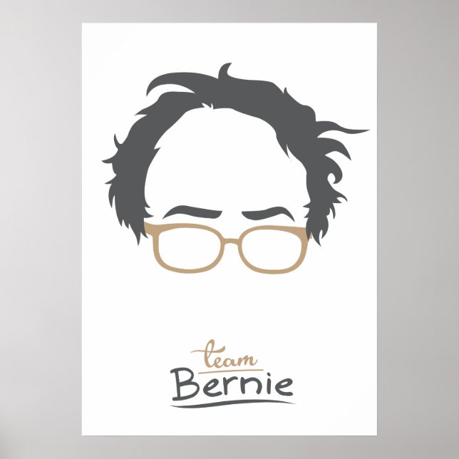 Team Bernie - Bernie Sanders för ordförande Poster (Framsidan)