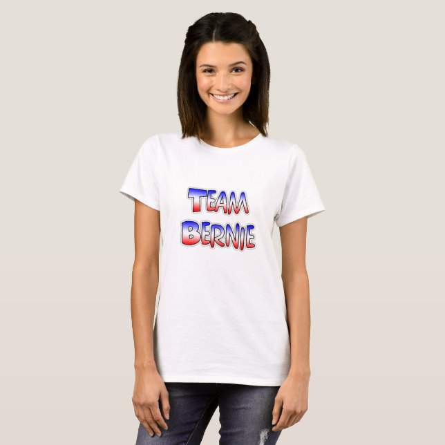 Team Bernie Presidents valstödsskikt Tee (Hel framsida)