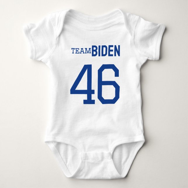 Team Biden 46 Single Sided Jersey T Shirt (Framsida)