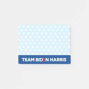 Team Biden Harris Stars Mönster Anpassningsbar Fär Post-it Block