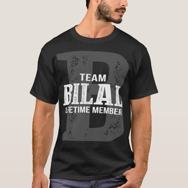 Team BILAL-livstidsmedlem T Shirt (Framsida)
