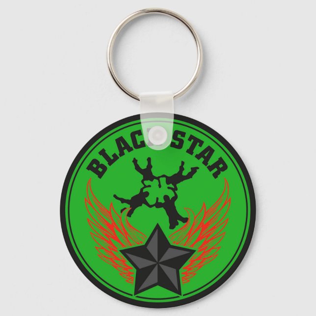 Team Blackstar Skydiving Keychain Nyckelring (Framsida)