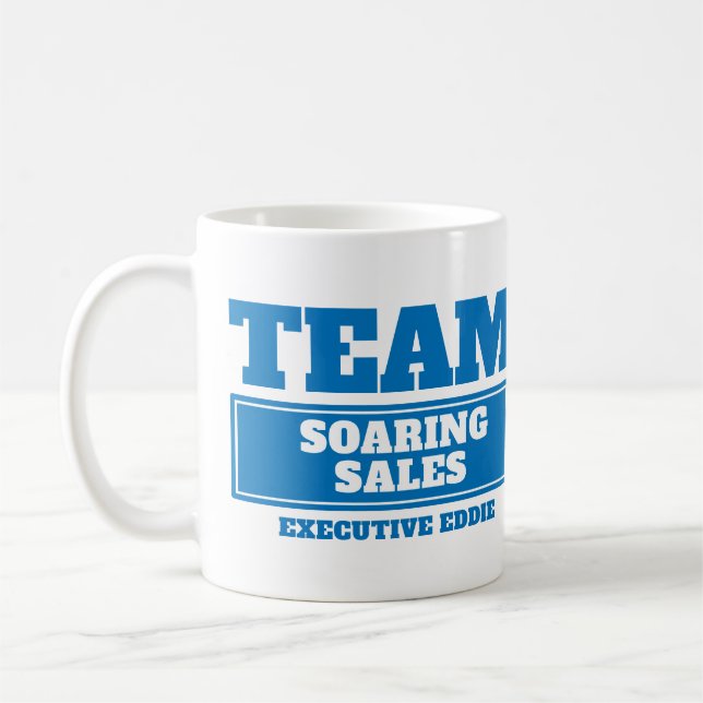 Team blåttpersonligkontoret eller kaffemugg (Vänster)