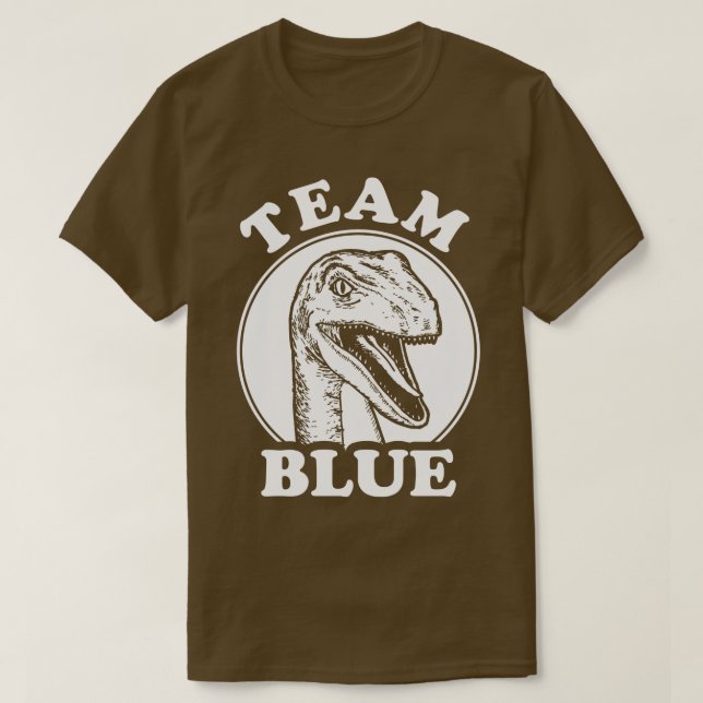 Team Blue Raptor T Shirt (Design framsida)
