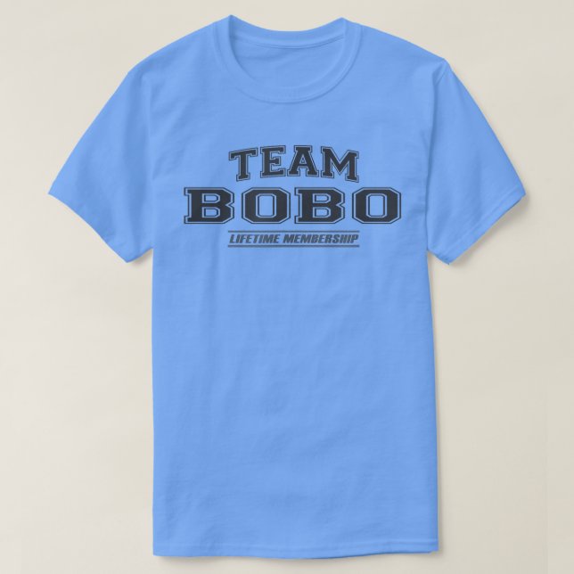 Team Bobo Proud-familjens efternamn, efternamn Gif T Shirt (Design framsida)