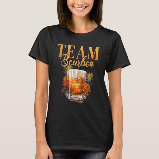Team Bourbonvin Svägerska Party Kvinnor Bartender T Shirt (Framsida)