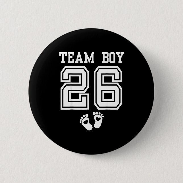 Team Boy 2026 Gender Reveal Baby Shower Matching F Knapp (Framsida)
