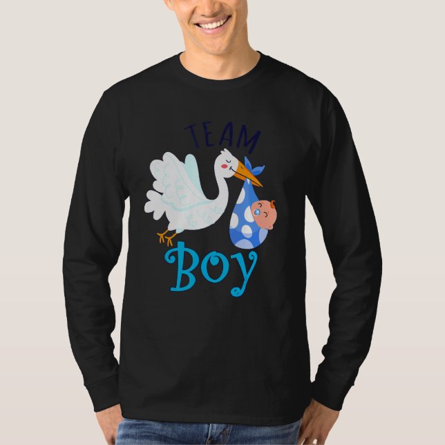 Team Boy Bird Gender Reveal Party Manar Women Pare T Shirt (Framsida)