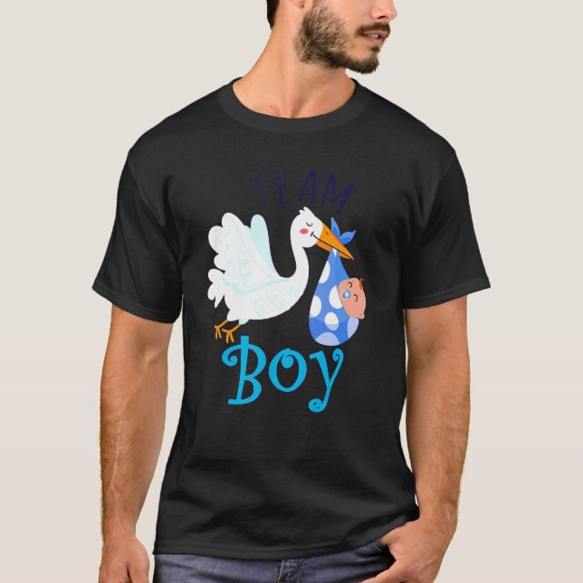 Team Boy Bird Gender Reveal Party Manar Women Pare T Shirt (Framsida)
