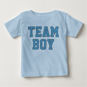 Team Boy Blue Baby Könsbestämning Party T-shirt
