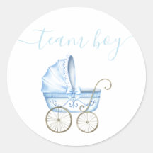 Team Boy, Blue Barnvagn Gender Reveal