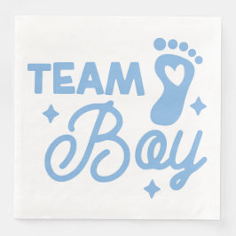 Team Boy Cute Boy Baby Shower Pappersservett